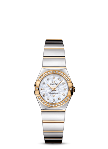 Omega Constellation Quartz 24 Polished Stainless Steel / Yellow Gold / Diamond / MOP